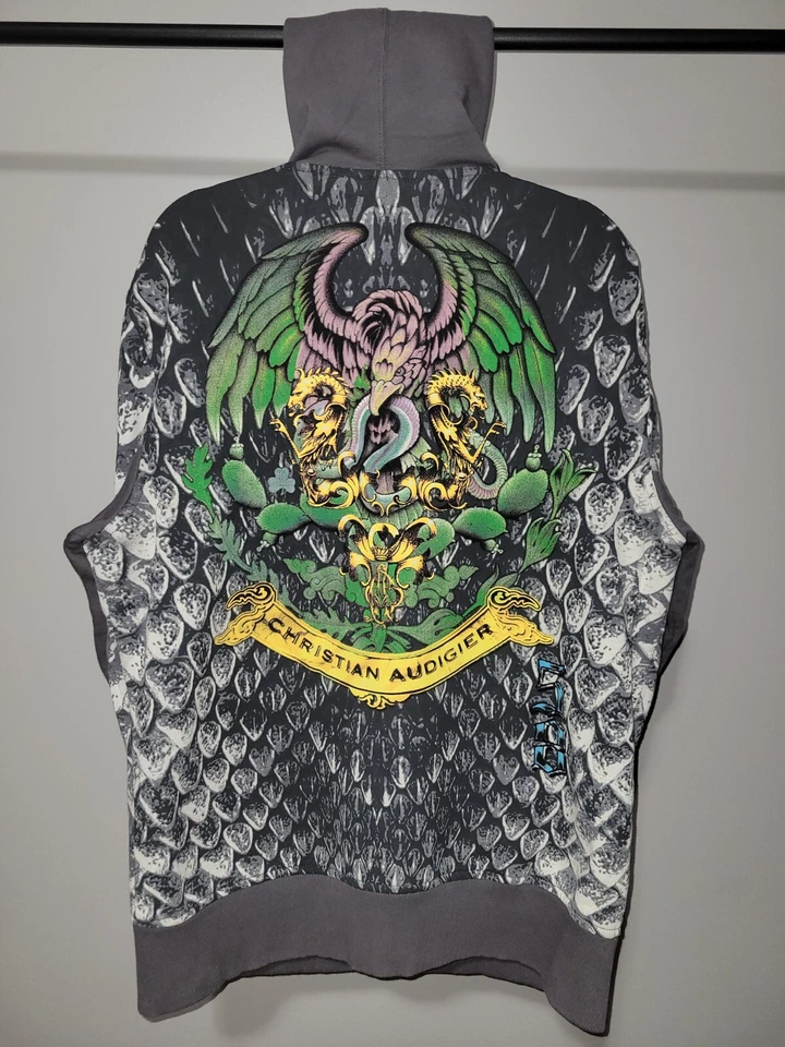 Sudadera con capucha Christian Audigier - Talla: XXL (2XL) - [Se ajusta como XL] - ¡NUEVA con etiquetas! Foto 1 de 4