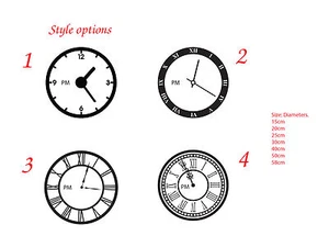 Personalized Custom Wall Clock Decal add-on Sticker In these moments time stood - Picture 1 of 9