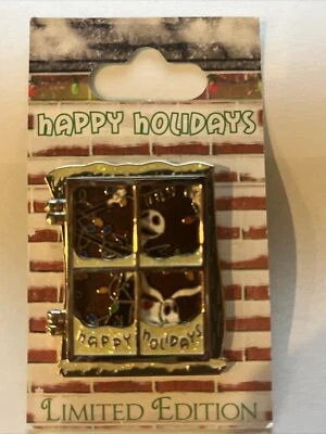 Disney Disneyland 2009 Pesadilla antes de Navidad Jack Zero Pin Ventana Esmerilada Foto 1 de 4