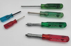 XceLite Pocket Clip Drivers with Mini Screwdrivers Vintage Lot of 6 - Picture 1 of 9