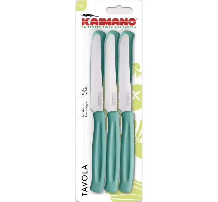 Set 6 Coltelli da Tavola Dinamik Lama Seghettata Avio Fiskars Kaimano