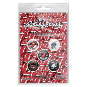 ROLLING STONES TOUR COLLECTION  5 BUTTON BADGE PACK OFFICIALLY LICENSED - Picture 1 of 6