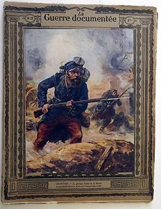 La Guerre Documentée n°21- 1914-15 : Couverture Chartier - 6 Planches - Picture 1 of 1