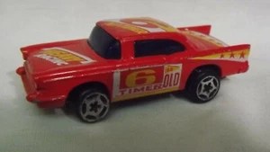 Blue-Box Red '57 Chevy 'The 6 Old Timer" Heavy Racing 1/64 Scale - Picture 1 of 5