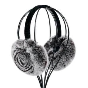 Natural 100% Rex Rabbit Fur Earmuff Women's Autumn and Winter Warm Earmuffs Ear - Picture 1 of 28