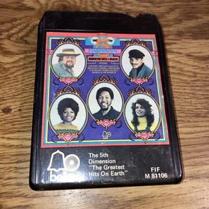 Vintage 8 Track Tape The 5th dimension, Greatest Hits on Earth 1972 Bell - Picture 1 of 2