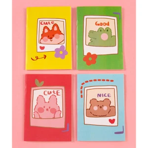 4pk Adorable Animals Bear Fox Rabbit Cute Mini Notebooks Small Notepads Memo Pad - Picture 1 of 1