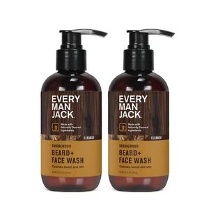Beard and Face Wash, Sandalwood Fragance, 6.7 FL OZ / 200mL (Pack of 2) - Picture 1 of 10