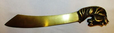 GRAND COUPE-PAPIER ANCIEN BRONZE TETE DE CHEVAL  / antique letter opener - Photo 1/4