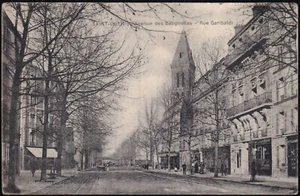 SAINT-OUEN 93 Rue Garibaldi Batignolles CPA écrit à Léon VINCENT Beauzée en 1916 - Imagen 1 de 2