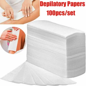 100pcs Disposable Honey Wax Depilation Thick Non-woven Strip Hair Removal Paper - Picture 1 of 10