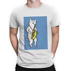 Cat Saxophonist T-Shirt Jazz Saxophone Music Musician T Shirt Top Funny Gift Tee