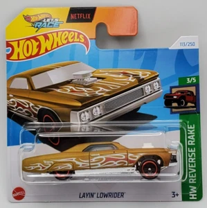 2024 Hot Wheels Gold Layin Lowrider HW Reverse Rake Short Card #113 - Picture 1 of 1