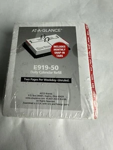 AT-A-GLANCE 2023 Compact Daily Loose-Leaf Desk Calendar Refill Mini 3 x 3 34 - - Picture 1 of 3