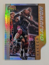 Hakeem Olajuwon 1996 Bowman's Best Refractor #BC14 Rockets Die Cut