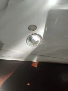 Crystal Clear Round Faceted Pendant - Picture 1 of 7