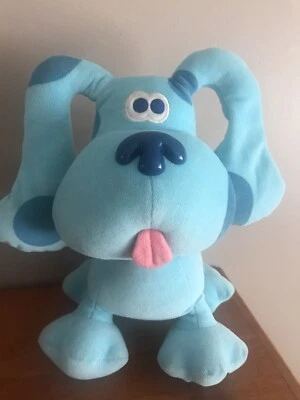 "Cachorro de peluche azul perro pistas azules Eden Viacom vintage de 10""" Foto 1 de 4