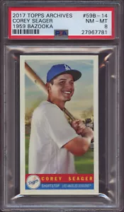 2017 Topps Archives 1959 Bazooka 59B-14 Corey Seager PSA 8  NM Mint - Picture 1 of 1