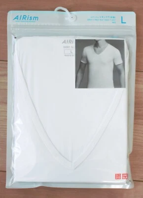 UNIQLO Men AIRism Short Sleeve V Neck T-shirt from Japan XS-4XL from Japan - Image 1 of 2