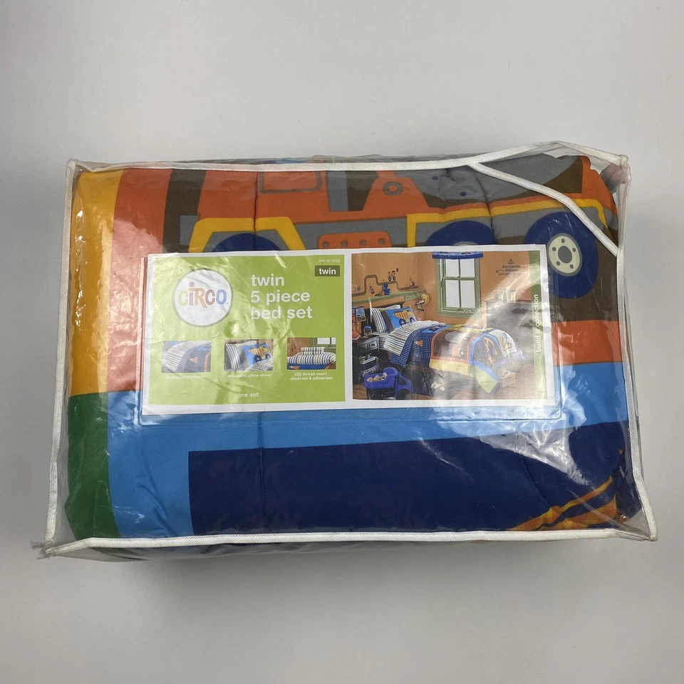 Juego de cama doble Circo Build It Collection 5 piezas ~ edredón, juego de sábanas y farsa Foto 1 de 4