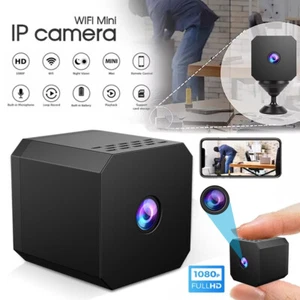 Mini Camera for Home 1080p HD Indoor Battery Night Vision Wireless WiFi Security - Picture 1 of 24