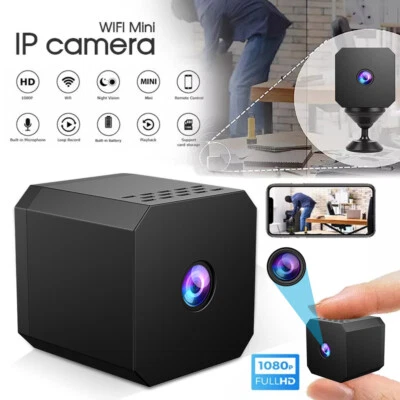 Mini Camera for Home 1080p HD Indoor Battery Night Vision Wireless WiFi Security - Image 1 of 4