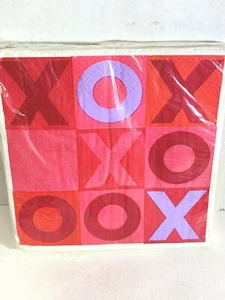 16 (1 pieza) servilletas punta tac punta X & O rojos rosas papel San Valentín 6,5"" artesanía B - Imagen 1 de 10