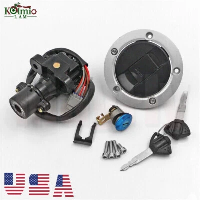 Fuel Gas Cap Ignition Switch Seat Lock Set For Suzuki GSXR600 GSXR750 2006-2022 Foto 1 de 4
