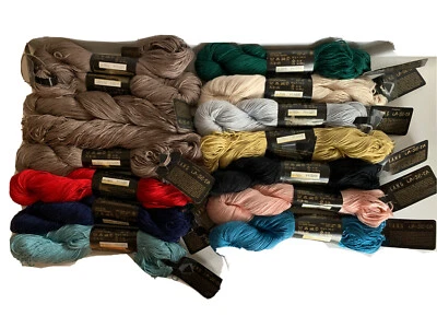 НОВАЯ 100% шелковая пряжа Lang La-Se-Ta сделано в Швейцарии Gutermann 50 г выберите цвет - Изображение 1 из 4