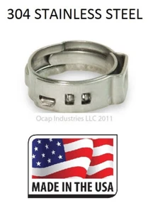(500) 1/2" PEX Todo Acero Inoxidable Abrazaderas Pellizcantes Anillo PEX12 GRADO PROFESIONAL - Imagen 1 de 2