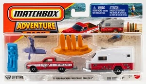 2025 Matchbox Adventure Pack MBX Surfing II | '61 Ford Ranchero | Travel Trailer - Picture 1 of 1