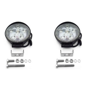 HongK 12V 24V Universal Round 6 LED 18W Spot BEAM LED Off Road Work SUV Car x2 - Picture 1 of 7