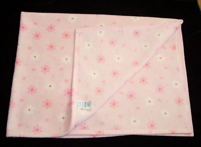 Manta de bebé Child of Mine rosa blanco polar flores florales carters Foto 1 de 3