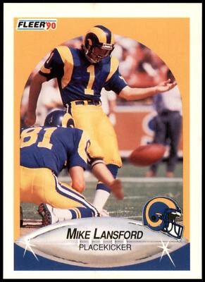 Mike Lansford #41 1990 Fleer - Image 1 of 2