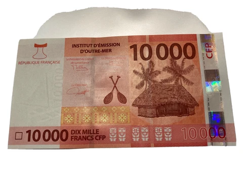 french pacific territories 10000 Francs Polynésie Tahiti BRAND NEW Caledonia Cover