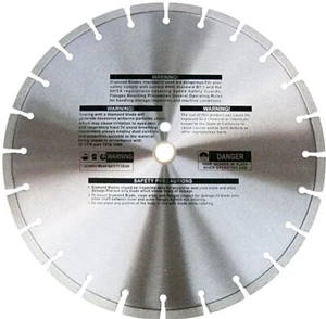 14'' x .187 (3/16'') diamond blade for Reinforced Concrete and asphalt overlay - Picture 1 of 3
