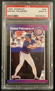 1989 Donruss Rafael Palmeiro - #49 - PSA 9 - Low Pop - Future HOF? - Picture 1 of 2