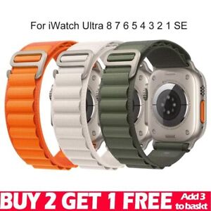 Nylon Alpine Loop Watch Strap for Apple Watch Band Ultra 8/7/6/SE/5/4 44/45/49mm