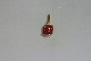 Origami Owl Charm (new) CANDY APPLE - RED & GOLD
