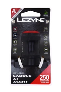 Lezyne Saddle Ai Alert 250 Lumen Rear Taillight, Ai Braking Alert - Picture 1 of 2