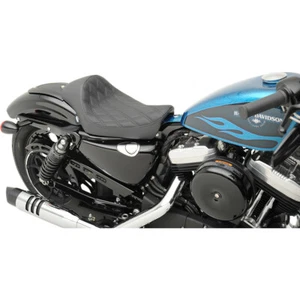 Sella Sportster 883 1200 Forty Eight Iron Nightster Custom Low Rombi Cafè Style - Foto 1 di 5