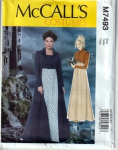 McCalls 7493 Patrón de vestuario Regency Empire Chaqueta de vestir Jane Austen - Imagen 1 de 4