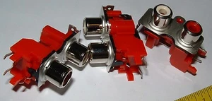 10 x  Twin phono sockets Jalco PKB1023-A YKC21-3226 - Picture 1 of 3