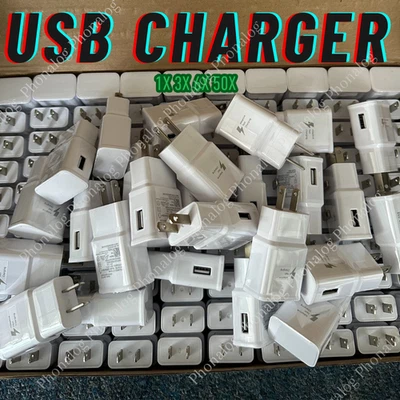 Para Samsung Android USB Cargador de Pared Adaptador Rápido Bloque Carga Cubo Ladrillos Lote Foto 1 de 4