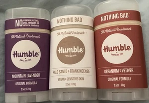 HUMBLE BRANDS Original Formula Aluminum-free Deodorant. 3 pack NEW see photos - Picture 1 of 3