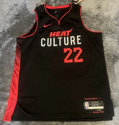 Camiseta masculina 2XL 56 Jimmy Butler Miami Heat Culture City Edition #22 - Imagem 1 de 4