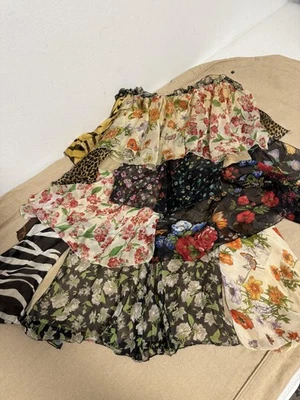 Vintage Dolce & Gabbana Dress Womens IT 40 Silk Patchwork Corset Made Italy 00s - Image 1 of 4