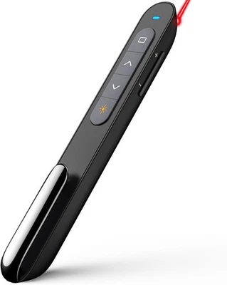 Penna Presentatore Wireless USB con Puntatore Laser Rosso per Slide PowerPoint - Immagine 1 di 4