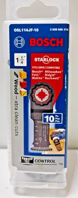 BOSCH 10PC STARLOCK 1-1/4", # OSL114JF-10,,  COMPATIBLE WITH MILWAUKEE     (B1) - Image 1 of 4