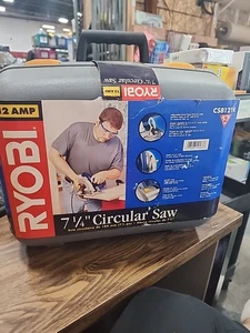 Ryobi 7 1/4" 12AMP Circular Saw #CSB121K Corded, With Blade, Case, Wrench - Picture 1 of 3